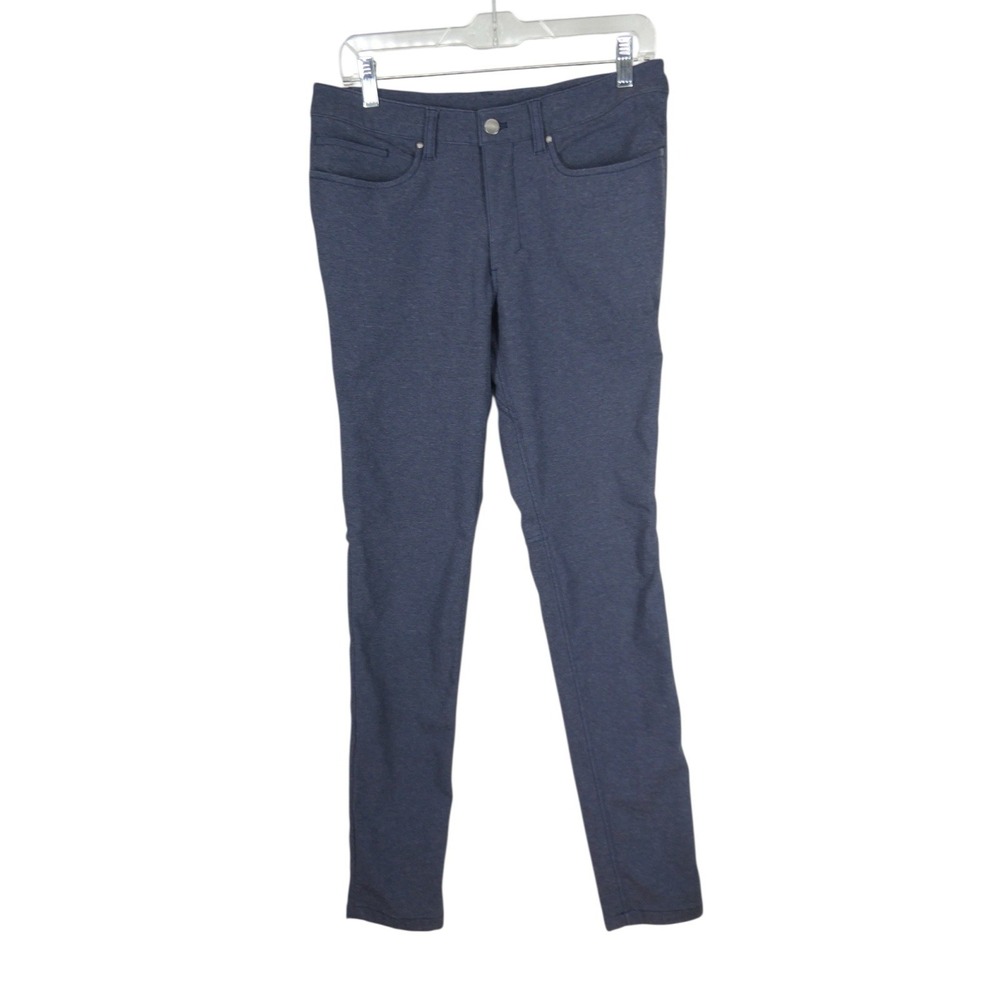 Lululemon ABC Pants 31 Navy Blue Stretch Cotton‎ Blend Slim Fit Casual Commuter